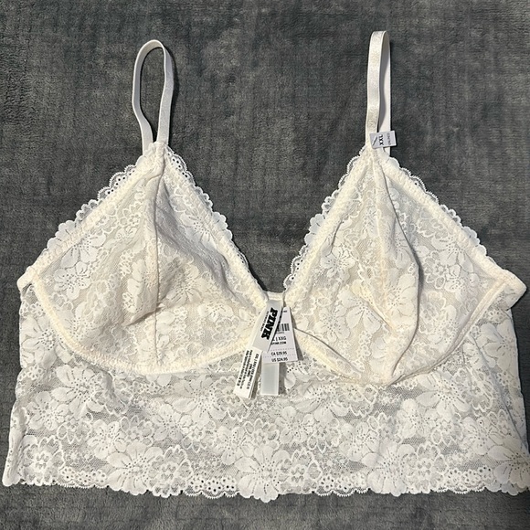 PINK (Victoria’s Secret) White/Cream Bralette - Picture 1 of 5
